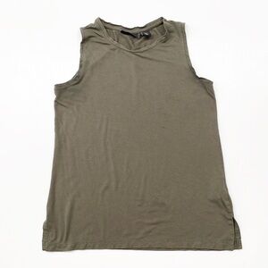 Adrienne Vittadini olive green sleeveless top